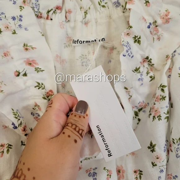 Reformation Sycamore Linen Dress